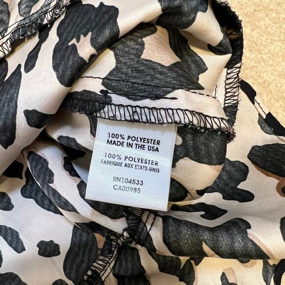 Nanette Lepore Leopard Print Flowy Top Size Small Dressy Chic - Picture 8 of 11